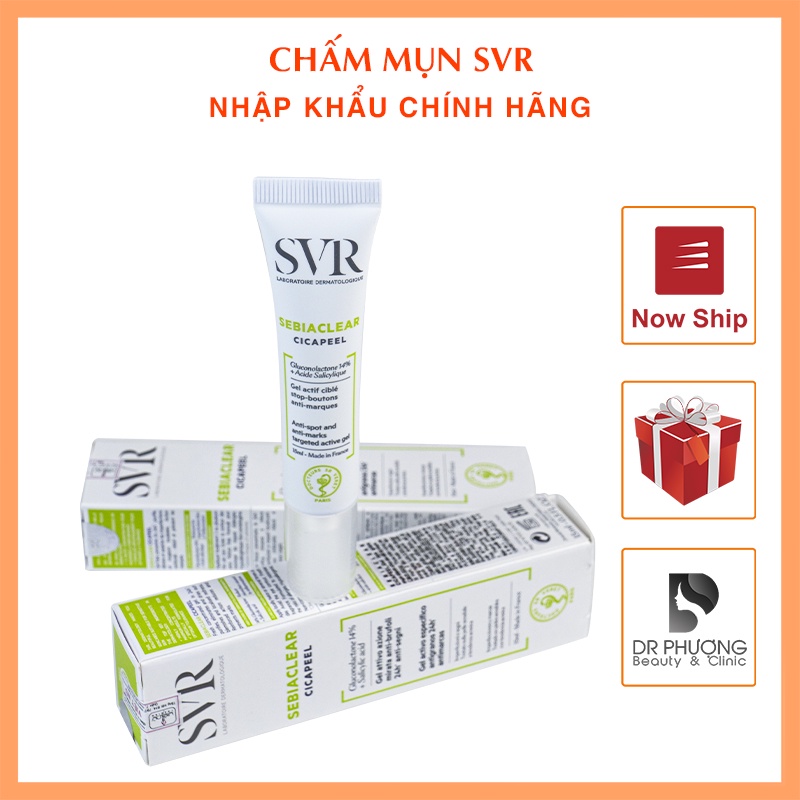 [CHÍNH HÃNG] Gel chấm mụn giảm mụn SVR Sebiaclear Cicapeel 15ml