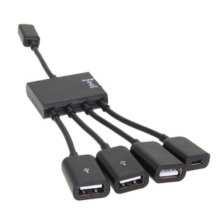 Cáp sạc chia 4 cổng Micro USB OTG dành cho Samsung Android PC