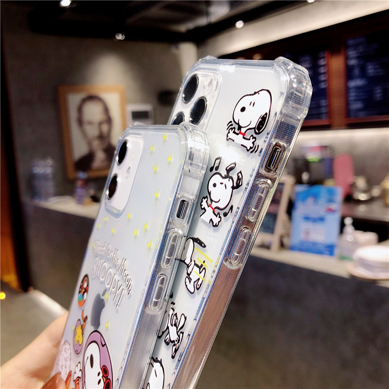 IPHONE Ốp Lưng Tpu Họa Tiết Hình Chú Chó Snoopy Thời Trang Cho Iphone12 Pro Max Iphone11 Pro Max 7plus Se2020 8plus Xs Xr Xsmax | BigBuy360 - bigbuy360.vn