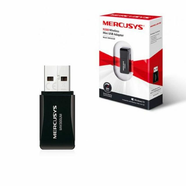 USB thu wifi Mercusys MW300UM - Tốc độ 300m
