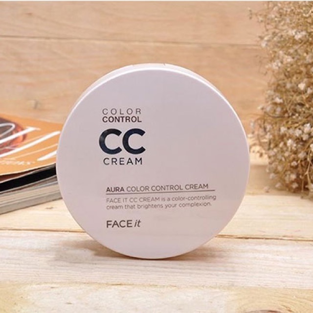 Kem Nền CC Cream Face It Aura Color Control Cream The Face Shop SPF 30 PA ++