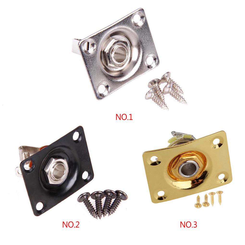 Khung Ổ Cắm Vuông 1 / 4 6 / 35mm Thay Thế Cho Đàn Guitar Điện Gibson