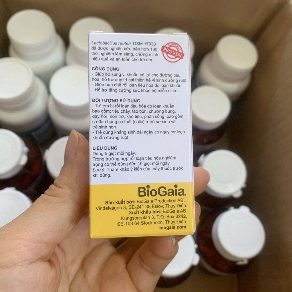 Biogaia Protectis Drops 5ml - Biogaia dạng viên  [Chính Hãng] men vi sinh tăng cường hấp thu miễn dịch, hết táo bón