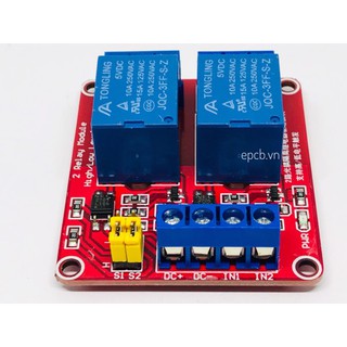 Module relay 2 kênh 5v v1