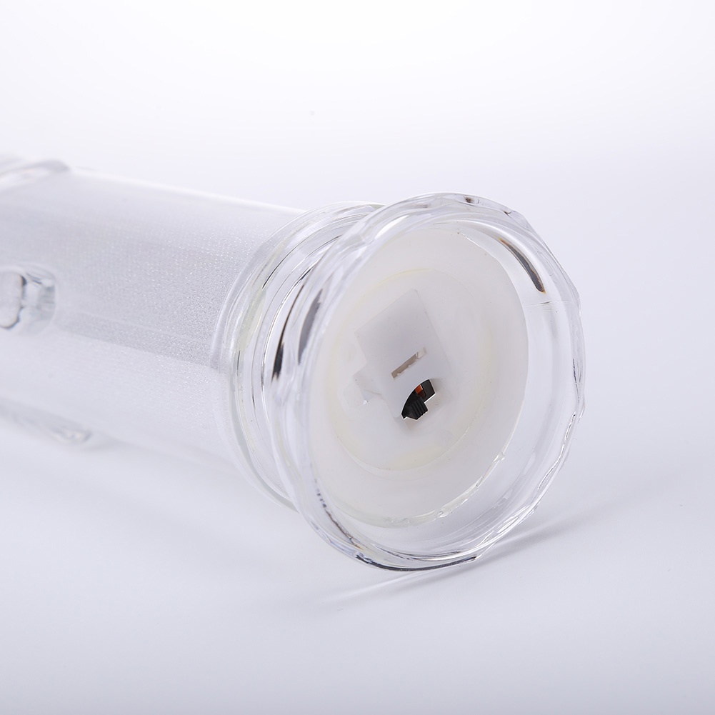 Nến điện tử bằng acrylic trong suốt màu dạ quang trang trí cho giáng sinh