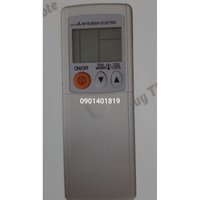 Điều khiển máy lạnh Mitsubishi nút cam