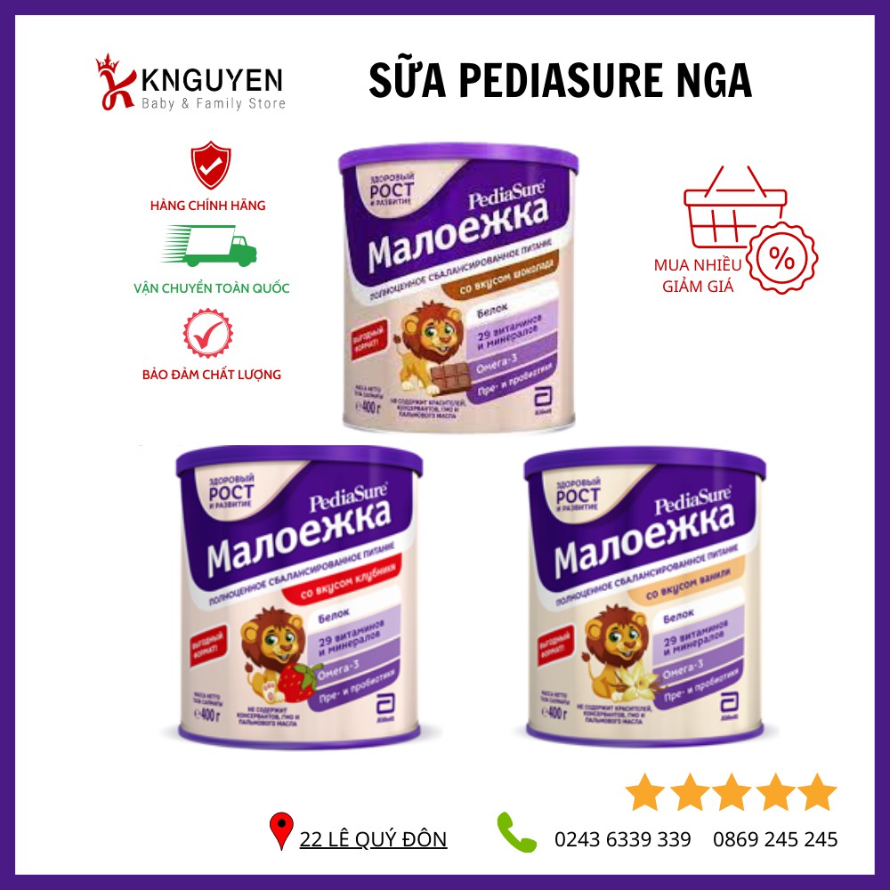 Sữa bột Pediasure 400g Nga