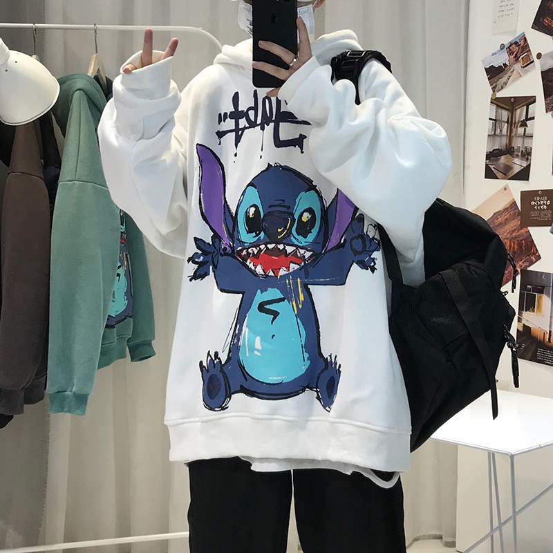 Áo Hoodie nam from rộng chất nỉ ngoại nhập in hình độc lạ