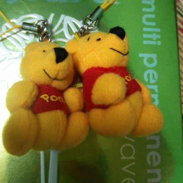 Móc gắn chìa khóa điện thoại túi xách hình gấu pooh, cọp, héo, mèo nhỏ xinh t