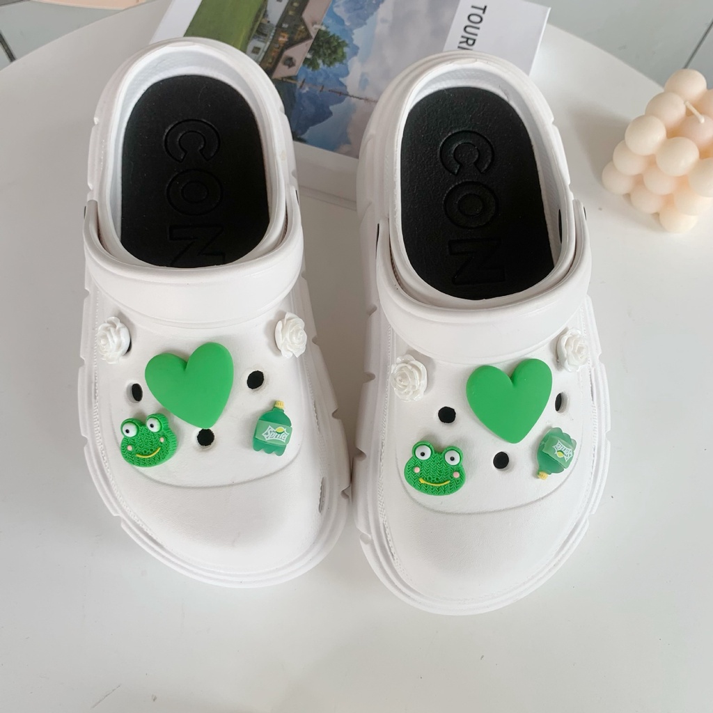 Sticker crocs Shoe Decoration for crocs đế caoSet Phụ Kiện Khóa Giày Trang Trí