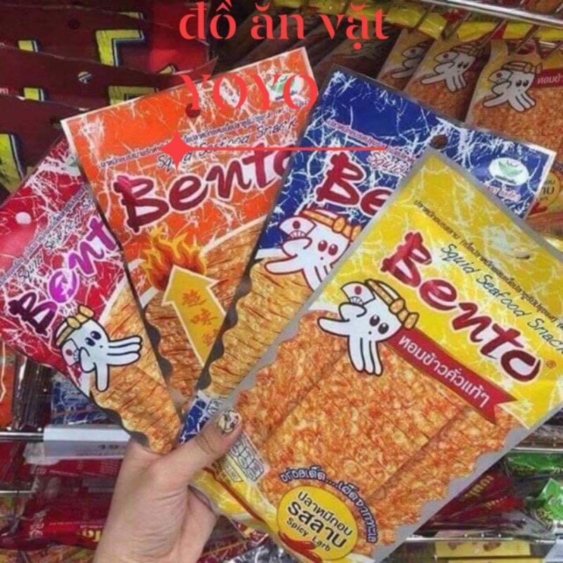 Mực Ben To Gói 6g Snack Mực BenTo Thái lan thơm ngon đậm đà đủ 3vị ,Yoyo ăn là mê