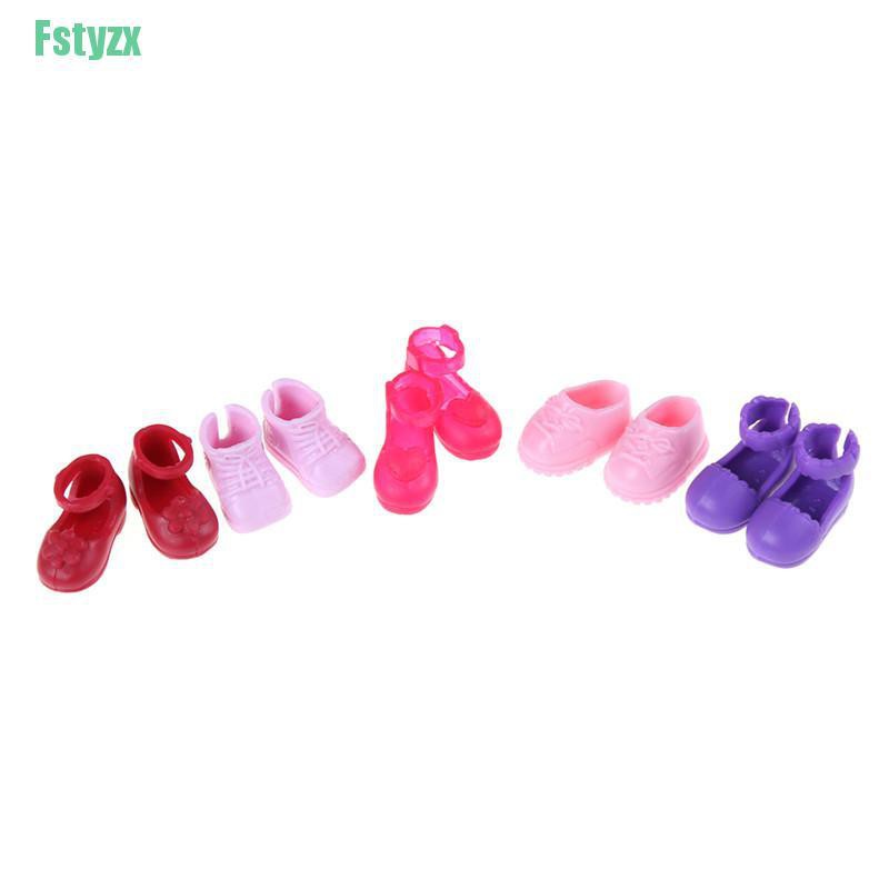 fstyzx 5Pairs Fashion Shoes Boots For Sister Kelly Eva Doll Kids Gift