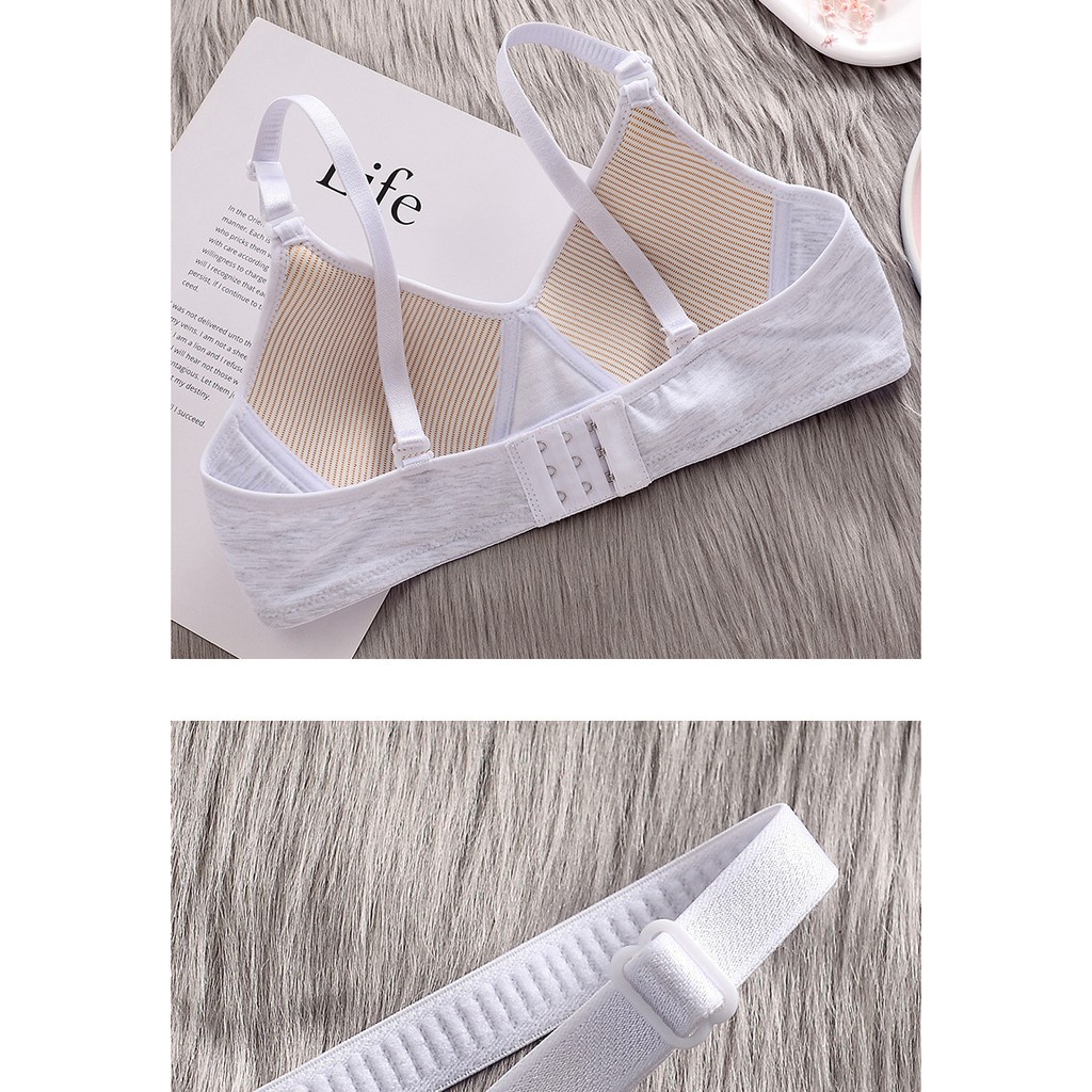 Áo Bra Bralette Áo Lót Ngực Nữ Sinh Không Gọng Cuxie Chất Cotton Mút Mỏng Mềm Mát Phom Ôm Ngực Đẹpp