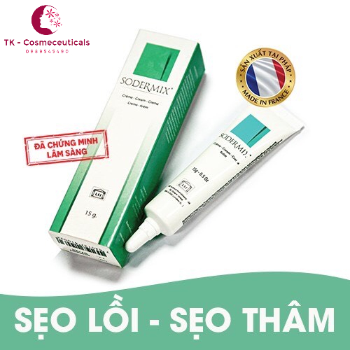 Sodermix Cream Dùng Cho Sẹo Lồi, Sẹo Phì Đại, Chàm, Vẩy Nến - 15g