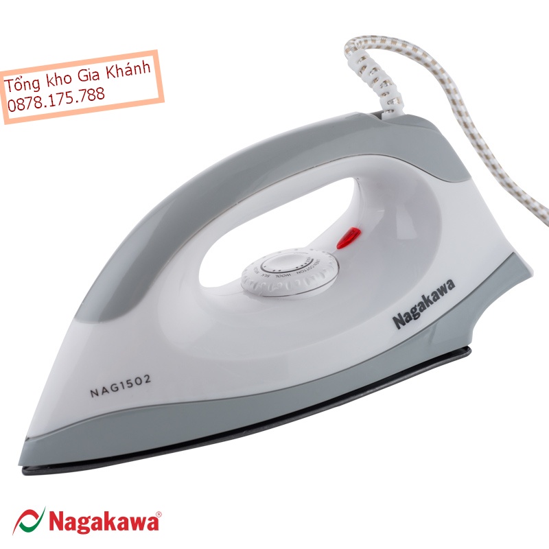 [Bảo Hành 06 Tháng ] Bàn Là Khô Nagakawa NAG1502 Cao Cấp