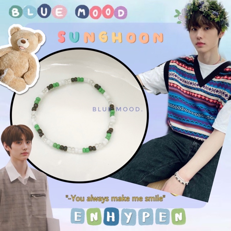 Vòng tay handmade hạt cườm Inspired Sunghoon Enhypen