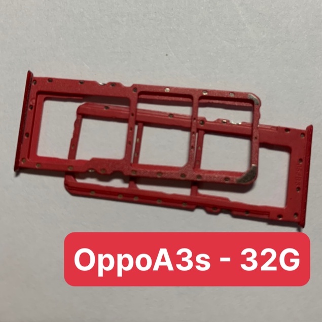 Khay sim điện thoại oppo A3s - 32G ( bản lỗ chọc sim trên)