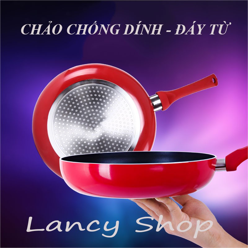 Chảo Chống Dính Bếp Từ Cao Cấp Chảo Xào Dùng Cho Mọi Loại Bếp Size 24cm VTM1