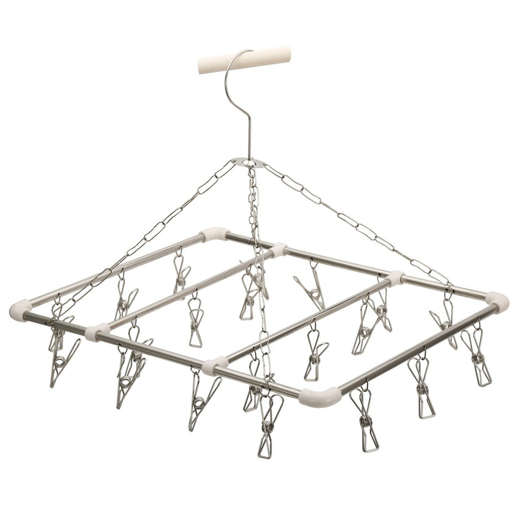 Móc treo quần áo trẻ em 20 kẹp inox 304