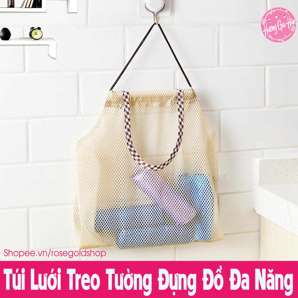 Túi Lưới Treo Tường Đựng Đồ Đa Năng, Bảo Quản Hành, Tỏi, Rau Củ ...