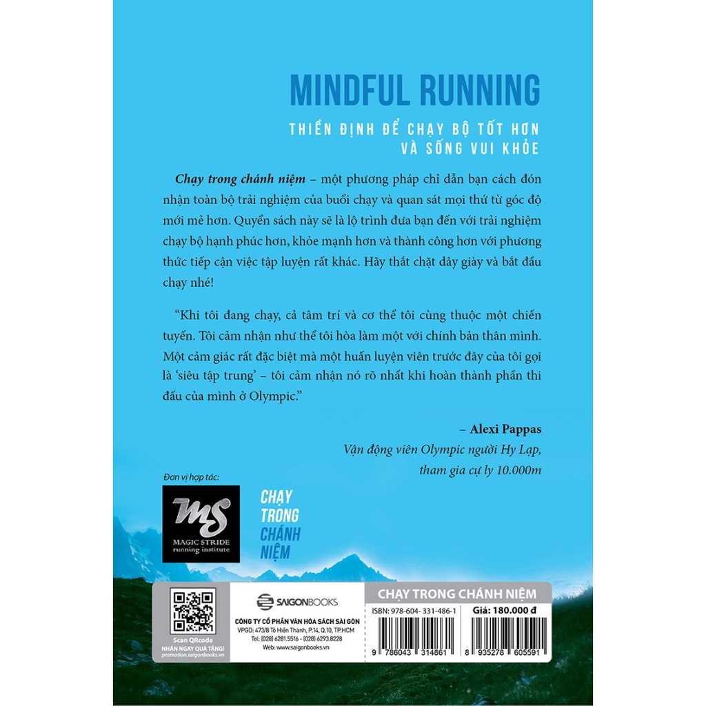 [Mã LIFEMALL995 giảm 10% đơn 99K] SÁCH - Chạy trong chánh niệm (Mindful Running) - Tác giả Mackenzie L. Havey