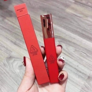 (CAM KẾT AUTH, TEM HIDDEN TAG) Son 3CE Cloud Lip Tint màu #Macaron red ĐỎ TƯƠI
