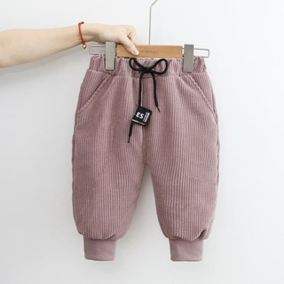 Quần jogger nhung cho bé
