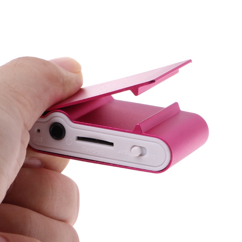 Máy Nghe Nhạc MP3 zzz MX-801 Mini Cổng USB Có Kẹp Kim Loại Hỗ Trợ Thẻ TF Màn Hình LCD