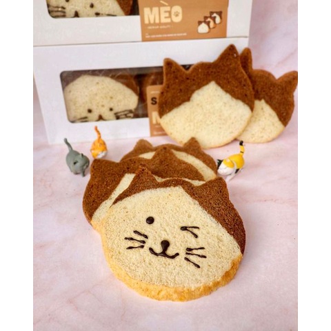 Bánh Mì Chú Mèo Đáng Yêu 600Gr Thương Hiệu Gạch Đỏ Chuẩn Ăn Kiêng He thumbnail