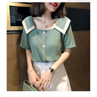 ❣️FREESHIP❣️ AÓ CỔ SEN PHỐI VIỀN TRẮNG HANA  - Hàng thiết kế chuẩn [ao nu dep]
