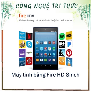 Máy tính bảng fire hd 8inch, gen 8th xanh, màn hình hd, 16 gb