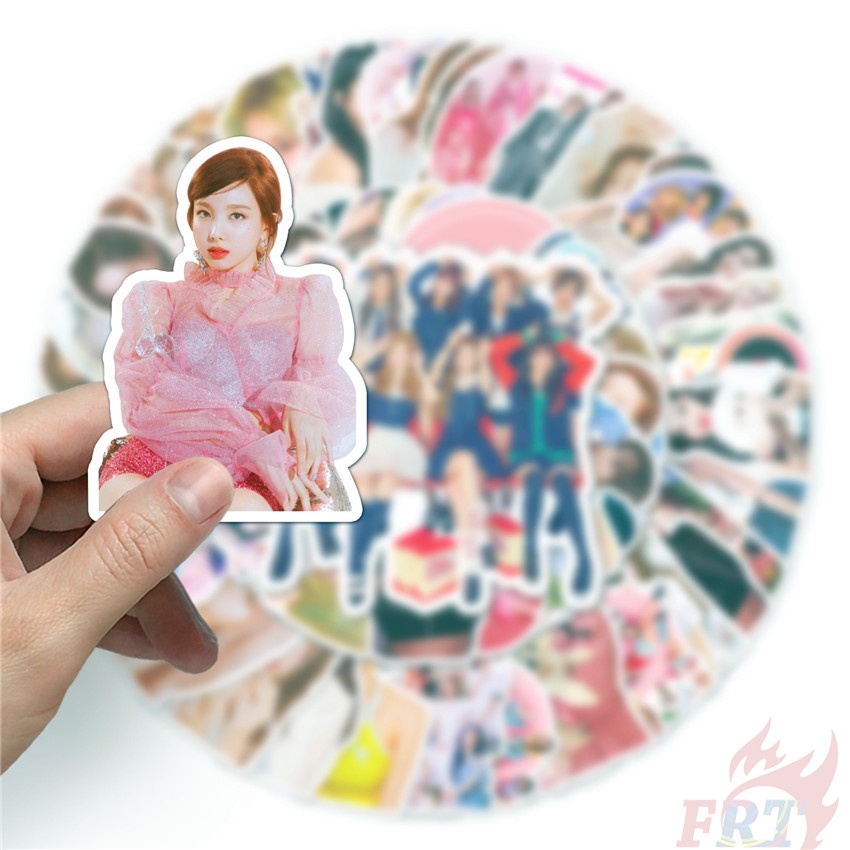 ❉ Miếng Dán Twice Series 04 ❉ Bộ 50 Miếng Dán Hình Nhóm Nhạc KPOP Superstar Phong Cách Thời Trang