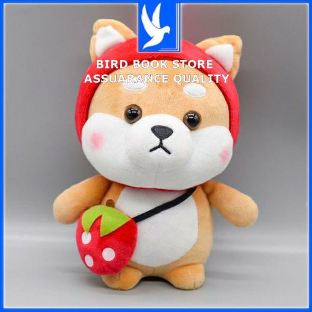 Gấu bông gối ôm chú chó Shiba Cosplay đáng yêu nghộ nghĩnh Bird book Bird book