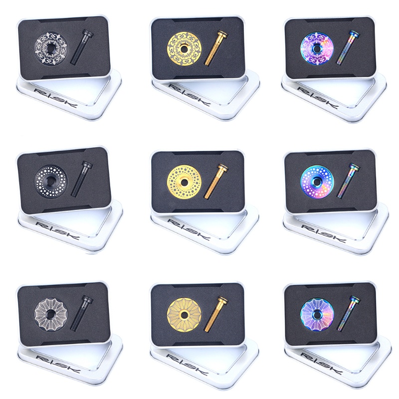 Nắp Đậy Cổ Xe Đạp Bằng Hợp Kim Titan Nhẹ + Ốc Vít M6X30Mm