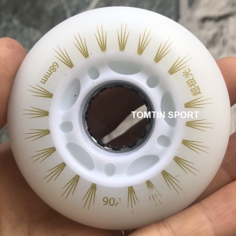 Combo 4 bánh giày trượt patin cao su có đèn led phát sáng nhiều màu trượt êm và mượt - phụ kiện giày trượt patin