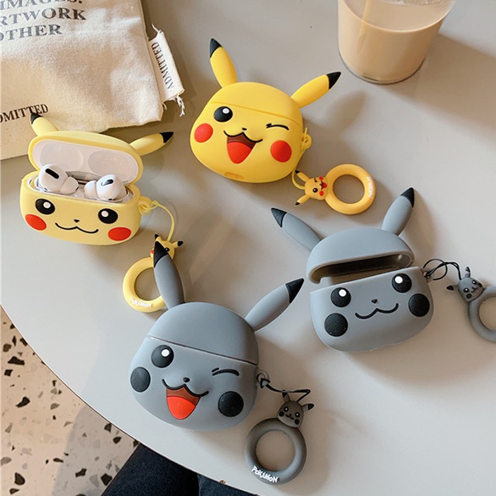 Vỏ silicon cho tai nghe Airpods Pro hình PIKACHU