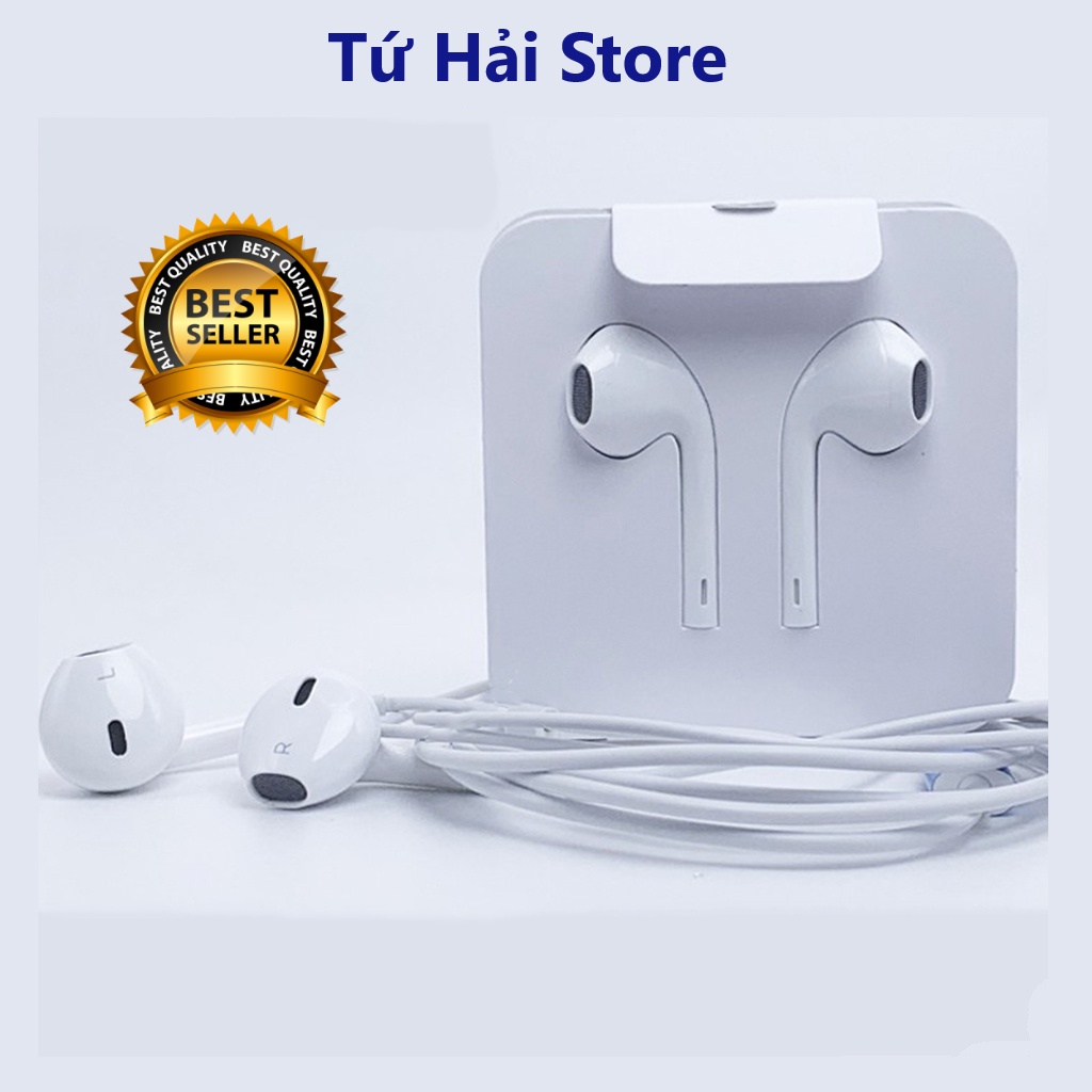 Tai nghe (chân dẹt) dành cho lph0ne có dây kết nối bluetooth phù hợp với tất cả các dòng máy 7/8/Xsm/11/11Prm -> 13Prm