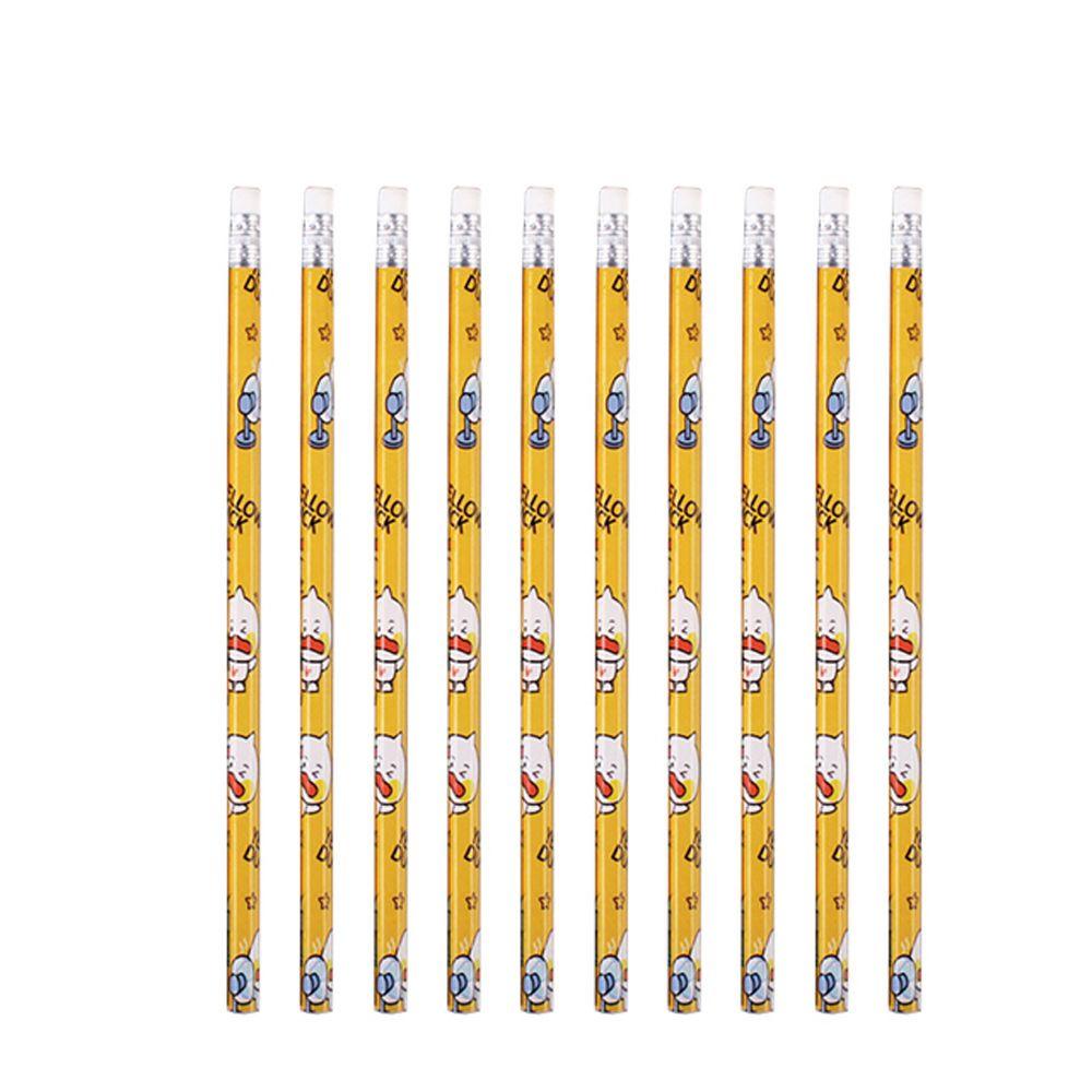 Set 10 Bút Chì Gỗ Kèm Gôm Tẩy Dễ Thương