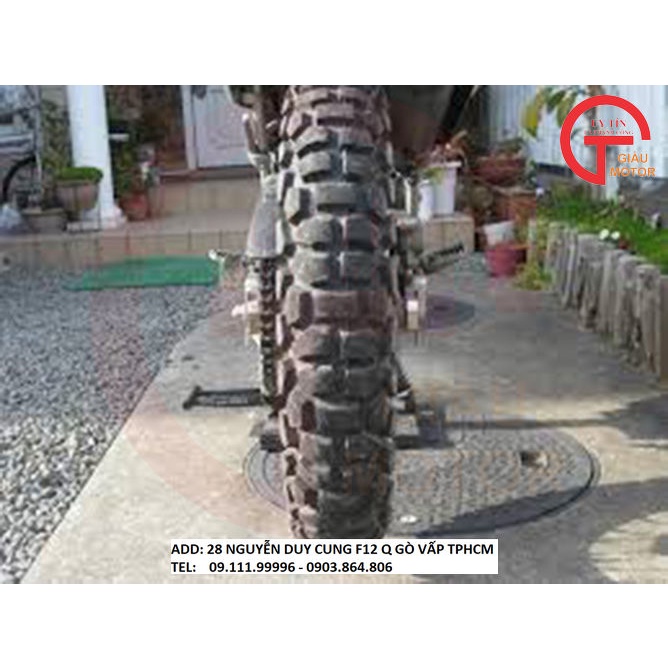 Lốp Dunlop 120.80-18  D605 TL 62P_Vỏ xe máy Dunlop size 120-80-18  D605 TL 62P