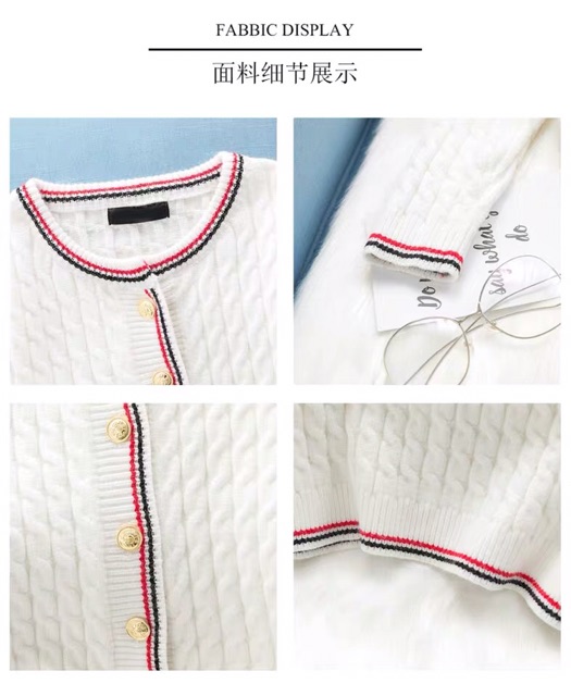 Áo cardigan len thân ngắn