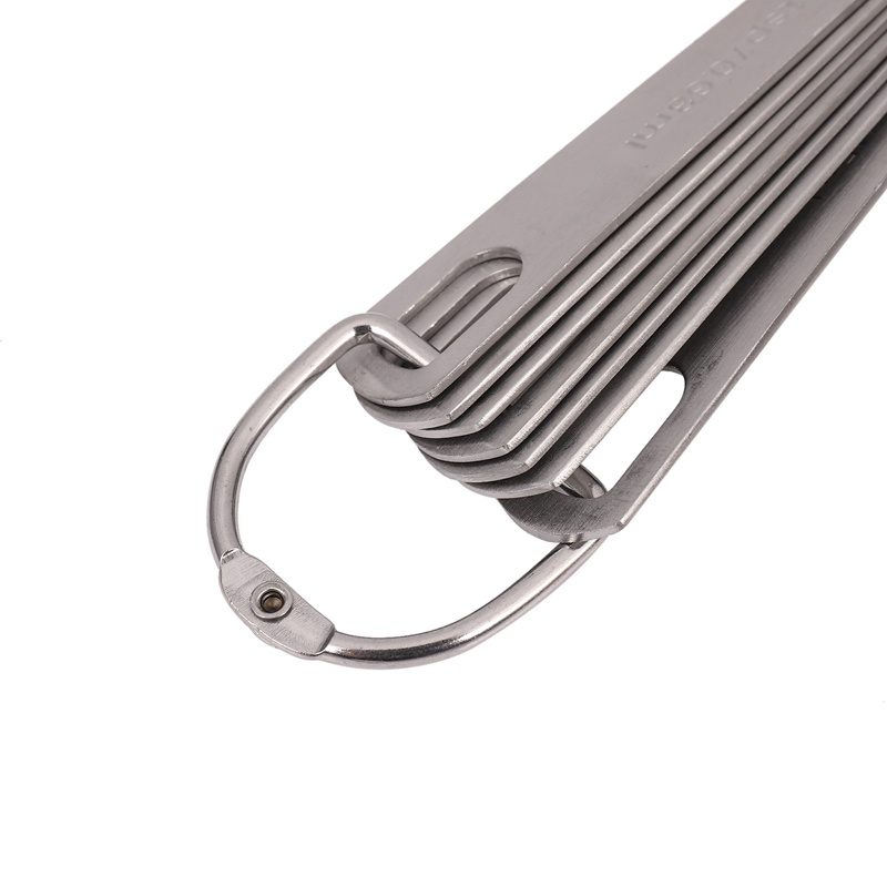 Thìa đo lường bằng thép không gỉ Bộ 7 thìa đo lường có thể xếp chồng lên nhau cho các thành phần khô và lỏng được khắc dấu Thìa nấu nướng với giá đỡ vòng có thể tháo rời