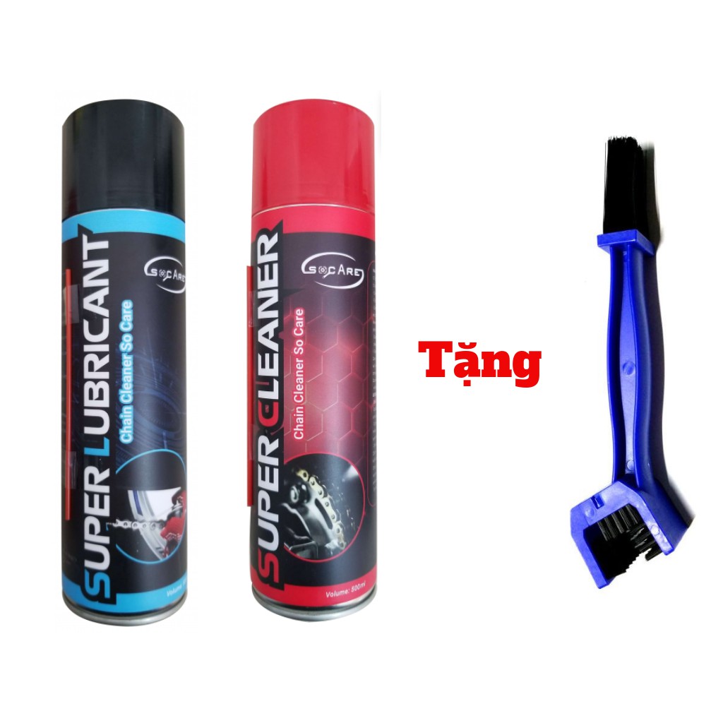 Bộ Vệ Sinh Bôi Trơn Sên Socare Chain Lube Cleaner Tặng Bàn Chải