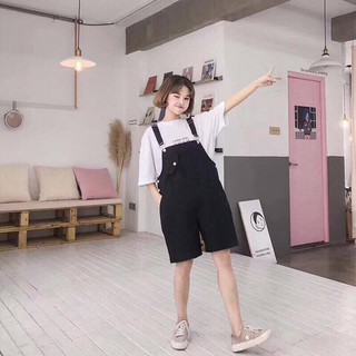 ⚡️sale sốc⚡️ quần sooc yếm kaki chữ