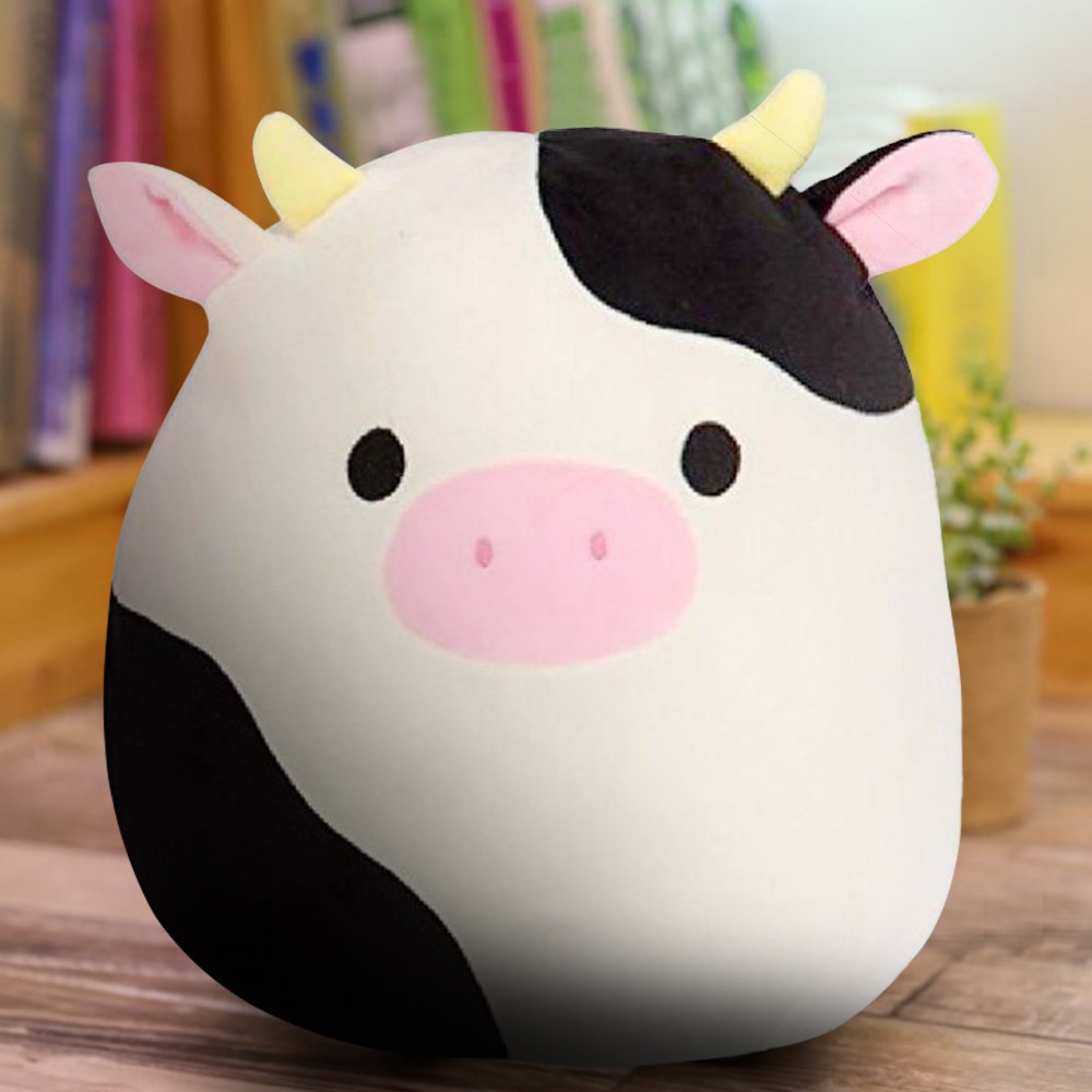 Squishmallows Connor The Cow Plush Toy Cuddle & Squeeze Super Soft Doll KId Gift