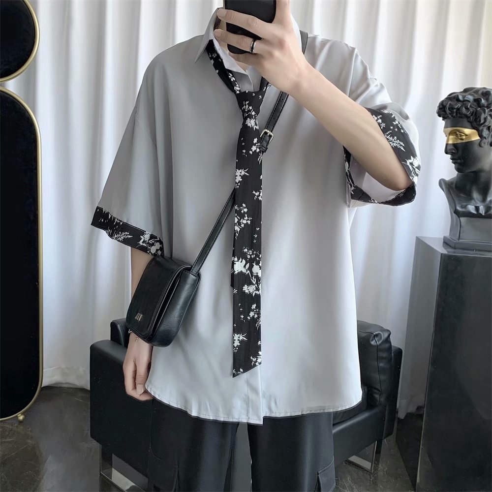 Sleeveless shirt with pattern tie for men | BigBuy360 - bigbuy360.vn