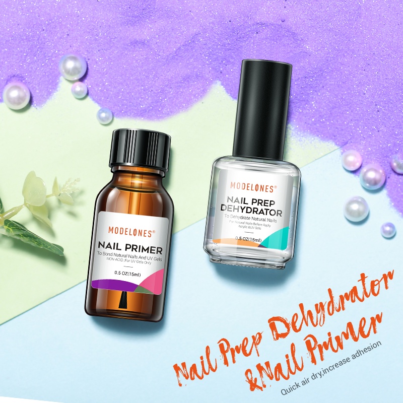 Sơn lót/ khử dầu móng tay MODELONES 15ml tùy chọn