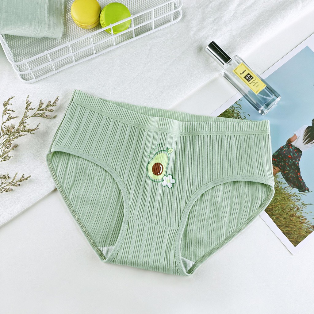 Quần lót nữ cotton nhật hình quả bơ cao cấp cute dễ thương đáng yêu Q010
