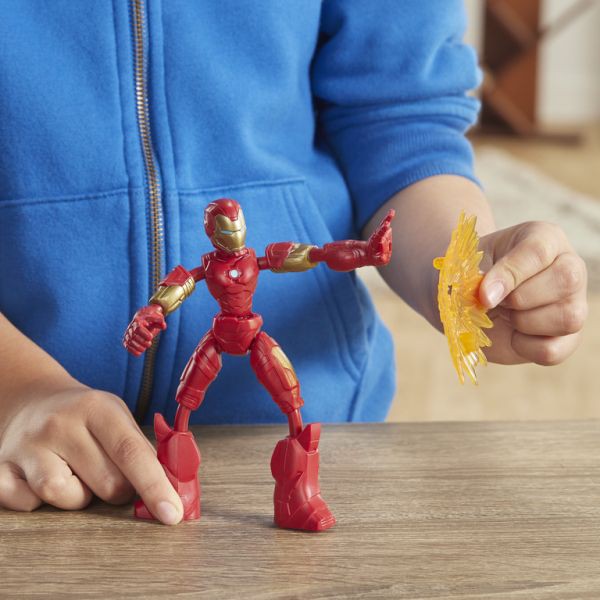 Đồ Chơi Mô Hình Siêu anh hùng Mattel IRON MAN phiên bản Bend and Flex AVENGERS E7870/E7377