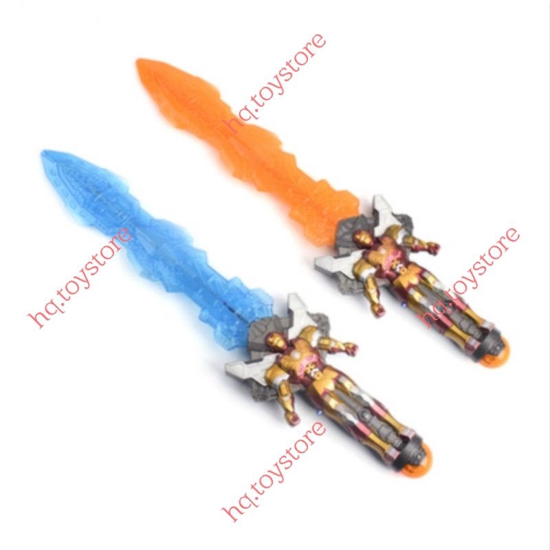 Kiếm nhựa pin đồ chơi có nhạc phát sáng các siêu anh hùng