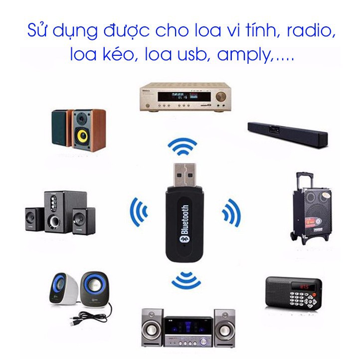 [HÀNG SẴN HCM] USB BLUETOOTH H163, USB BIẾN LOA THƯỜNG THÀNH LOA BLUETOOTH